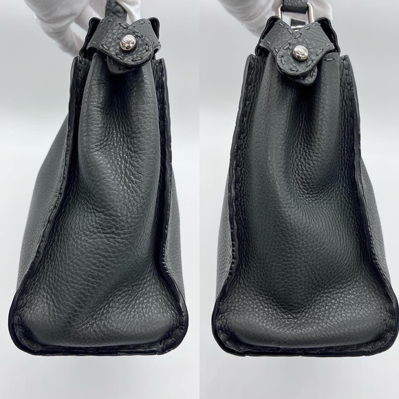 Authentic Fendi Peekaboo Medium Selleria soft Calf leather top handle bag - Picture 3 of 9